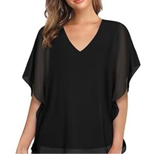 Elegant Black Women's Top